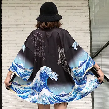 Japonskom Štýle Kimono Haori Muži Ženy Cardigan Čínsky Drak Tradičného Japonského Odevu Ázijské Oblečenie