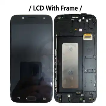 LCD S Rámom Pre Samsung Galaxy J5 Pro 2017 J530 LCD J530F J530Y J530G J530FM Displej Dotykový Snímač Digitalizátorom. Montáž