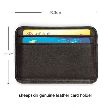 Slim RFID Blokovanie Kreditnej ID Držiteľa Karty pravej Kože Banka CreditCard Peňaženka peňaženku Peniaze držiteľa Karty Prípade pre Mužov, Ženy 2020