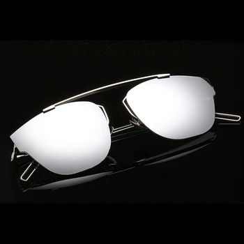 2016 Cat Eye Zrkadlo slnečné Okuliare Nový Príchod Single-Most Ženy Alebo Lady CHROMIC UV400 Bod Slnečné Okuliare Oculos de sol Hot Predaj
