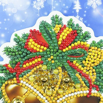 HUACAN Diamond Maľovanie Vianočné priania 5D Diamond Výšivky Cross Stitch Santa Claus Pozdrav Pohľadnice Darček