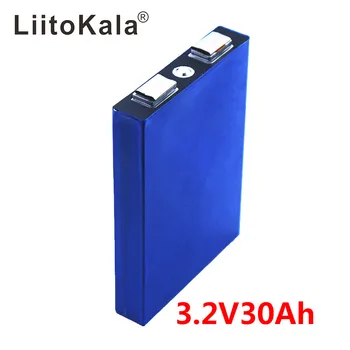 LiitoKala LiFePo4 3.2 V 30AH 5C batéria li bateria pre diy 12V lifepo4 e-bike e skúter invalidnom AGV auto Golfové vozíky