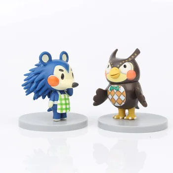 8pcs/set Hot predaj 7 cm Animal Crossing Isabelle Kopy Timmy akcie obrázok Bábika Raymond Anime Hračka pre Deti Vianočné Darčeky, hračky