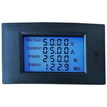 Digitálny Wattmeter DC 20A 2000W Výkon Panel Meter Monitor Power Energy Voltmeter