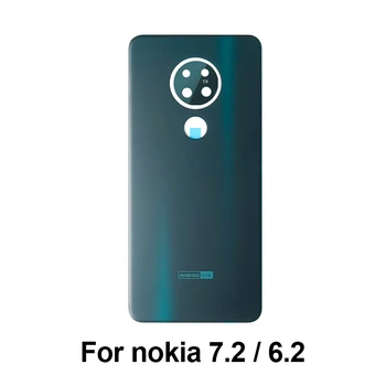 Sklo Zadný Kryt Batérie Prípade Náhrada Za Nokia 7.2 / 6.2 batérie zadný kryt TA-1196 / TA-1198 / TA-1200 / TA-1187 / TA-1201