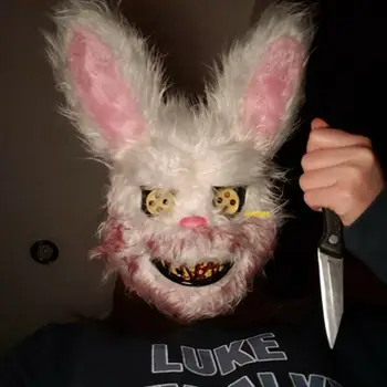 2019 Nové Krvavé Macko Maska Maškaráda Strašidelné Plyšové Maska Halloween Výkon Rekvizity Módne Halloween Dodávky