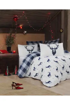Jeleň Vzorované Módne posteľná bielizeň Nastaviť Dvojité Osoba vianočný darček Čistej Bavlny vzor jednoduchosť posteľ list, perinu obliečka na vankúš