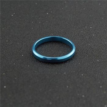 Jednoduché Sky blue (nebeská Modrá Farba Svadobné Kapela Módne Šperky Pre Ženy, Dámy Príslušenstvo 2020 Nový Štýl 3 mm Titánové Prstene Vianočný Darček