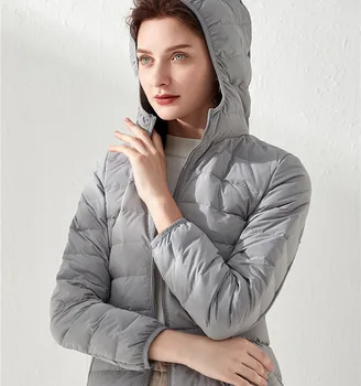2020 Nové Zimné Ženy Dlhý Rukáv Teplé Kačica Nadol Bundy Kabáty Vysoko Kvalitné Dámske Kabáty