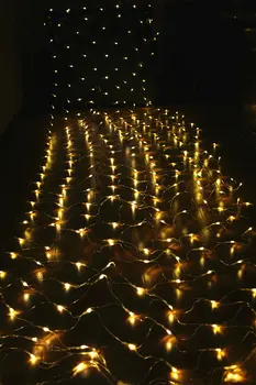 4,5 m*1,5 m 300LED Čistý Víla web String Svetlo ligotať oka Osvetlenie Vianoce Vianoce, Svadby, Garden Garland strom Decor 110v/220v