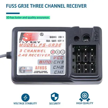 Vysoká Účinnosť Štandardné FS-GR3E 2,4 Ghz, 3-Kanálový Prijímač Pre Rc Auta, Auto, Loď Dodávky Zahrnuté Mimo Kontroly, Chrániť