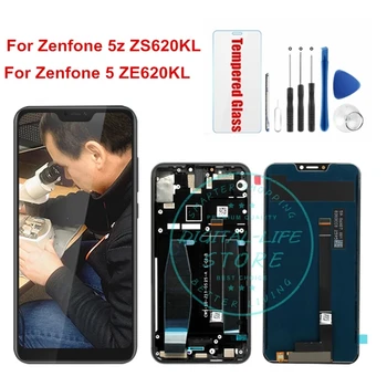 Pôvodný pre Asus Zenfone 5z ZS620KL LCD Displej + Rám pre Zenfone5 ZE620KL LCD Digitalizátorom. Montáž Náhradných Dielov