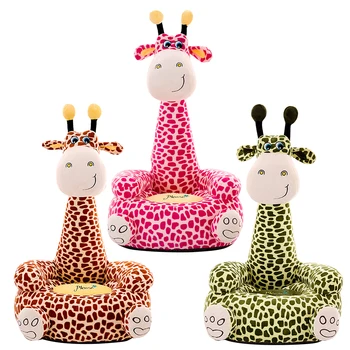 Cartoon Žirafa Detská Pohovka Kryt Sedadla Vynikajúce Remeslo Dobre Odolnosť Batoľa Sedieť Podporu Stoličky Prípade Výplň