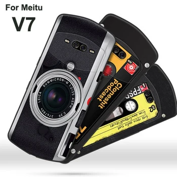 Silikónové coque Pre Meitu V7 MP1801 prípade MeituV7 kryt retro telefón s fotoaparátom Maľované mäkké TPU telefón prípade Meitu V 7 V7 späť coque