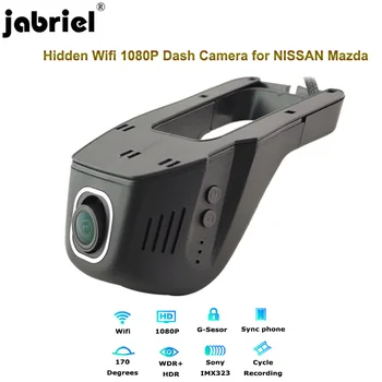 Jabriel auto 1080P dvr dash cam 24-hodinové video rekordér zadná Kamera pre nissan qashqai j10 j11 krčma pri ceste x trail t32 mazda 3 6 cx-5 cx5