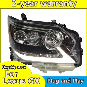 Auto Styling Head Lampa pre Lexus-2019 GX400 GX460 Svetlomety dynamické zase signál LED Reflektor Auto Príslušenstvo