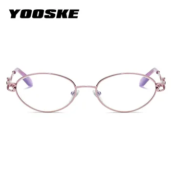 YOOSKE Okuliare na Čítanie Muži Ženy Modré Svetlo Blokuje Okuliare pre Ženy Diamond Design, Anti-únava Reader Okuliare +1.0 4.0