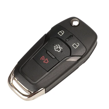 Jingyuqin Nové Flip Diaľkové Kľúča Vozidla púzdro pre Ford Fusion Okraji Explorer roky 2013-FCC ID: N5F-A08TAA (Shell Len) HU101 čepeľ