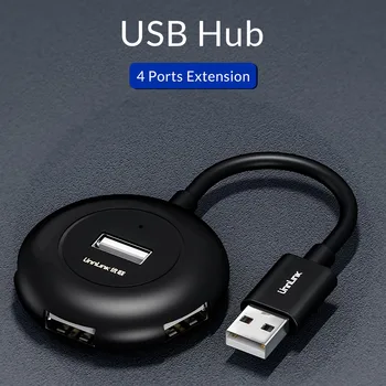 Unnlink 4 Port USB Hub 2.0 USB Rozbočovač Vysokej Rýchlosti 480Mbps USB Predĺženie 0,5 m 1m 1,5 m 2m Pre Deskto Prenosný Počítač, Notebook