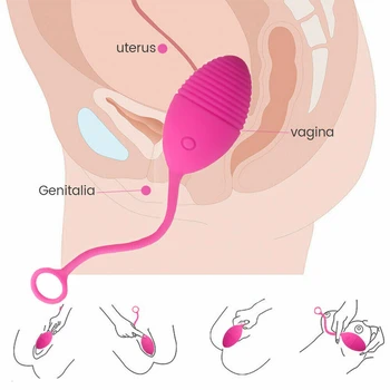 Ben Wa Loptu Kegel Cvičenia Vaginálne vajcia USB Nabíjateľné silný Vibrátory Nepremokavé sexuálnu Hračku Pre Ženy Klitorálny stimulácia