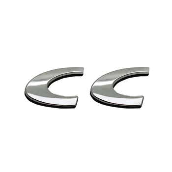 Auto Styling 3D kovov CC Znak Kufri Vzadu Dekorácie-Nálepky na Peugeot 206 205 207 208 308 306 106 407 508 3008 5008