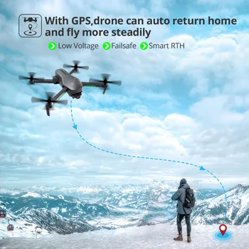 Svätý Kameň HS470 GPS Drone 5G 4K FHD Fotoaparát S 2Axis Anti-shake Gimbal Profissional Drone 1000M FPV Live Prenos Videa