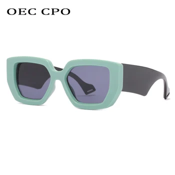 OEC CPO Móda Punku Námestie slnečné Okuliare Ženy Značky Dizajnér Veľké Rámom Slnečné Okuliare Ženské Odtiene Dámske Okuliare UV400 Oculo O942