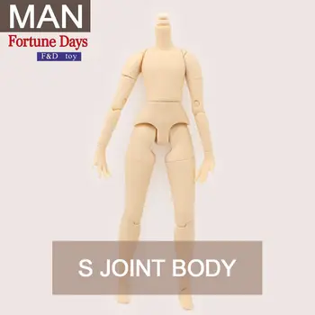 Azone S telom 21 cm výška Pre moje Blyth bábika mužské telo s viac stabilné krku bielej pleti