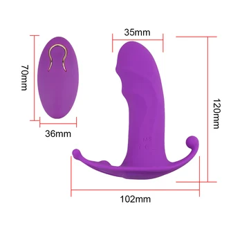 VATINE 10 Rýchlosť Nositeľné Nohavičky Vibrátor Stimulátor Klitorisu Bezdrôtové Diaľkové Ovládanie Sexuálne Hračky pre Ženy Vibrátor, Dildo
