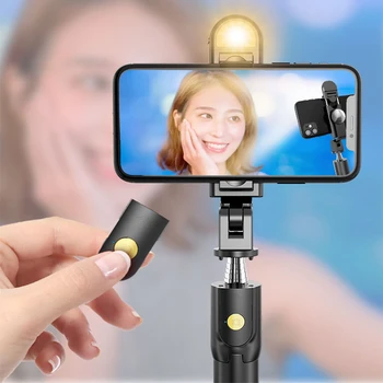 Bluetooth Selfie Stick S Ľahký Skladací Statívy & Monopods Univerzálny Live Vyplniť Ľahký Statív Pre Iphone Android Telefóny