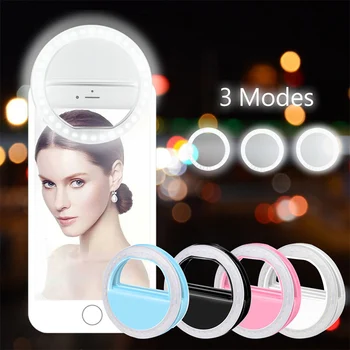 Oppselve 36 LED Žiarovky Selfie Svetlo Pre iPhone 11 Samsung Xiao Noc Temnoty Fotografie Krúžok Selfie Krúžok Pre Všetky Smartphony
