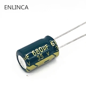 100ks/veľa T07 Low ESR/Impedancia vysoká frekvencia 35v 680UF hliníkové elektrolytický kondenzátor veľkosť 10*15 680UF35V 20%