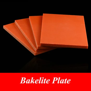 3/5/8/10 mm Bakelite List Bakelite Doska Doska Elektrostatické Prevencie Izolované Panely pre DIY 100x150mm 200x250mm 300x300mm