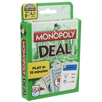 Hasbro Hra Anglický Monopoly Deal Tabuľka Kartová Hra Prenosné Hrať Rada Karta Hračky Puzzle Rodinné Party Hra, Zábava