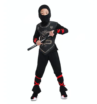 Halloween Cosplay Kostým Deti Naruto Kostým Japonský Samuraj Ninja Assassin Oblek
