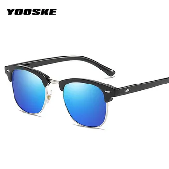 YOOSKE Polarizované dámske slnečné Okuliare Mužov 2020 Dizajnér Značky Vintage Námestie Slnečné Okuliare Jazdy Zrkadlo UV400 Okuliare