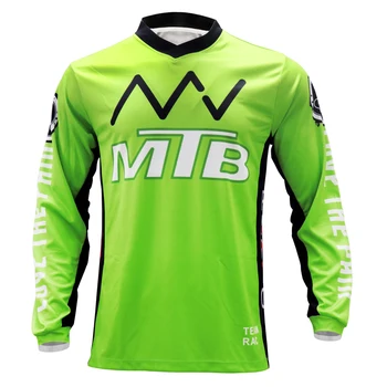 Motocross dres, krátke Rukávy hlavu Hore priedušné Cyklistické Tričko Retro MTB Downhill outdoorové Športové oblečenie Mužov