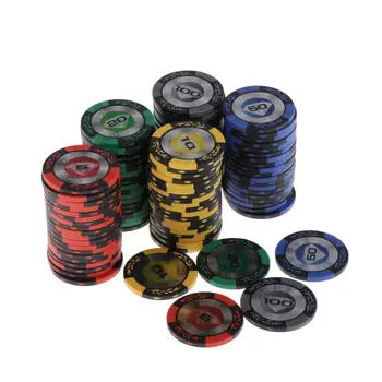 100ks Klasickej Pšenice Štýl Poker Čipy Nastaviť s Box Casino Dodanie Rodinné Party Club Hry