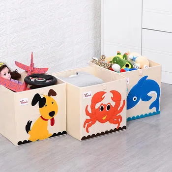 13 palcový Cartoon Deti toy box organizátor Úložný box Skladací Kôš, Umyť Deti Oxford Handričkou Šatníku Oblečenie organizátor