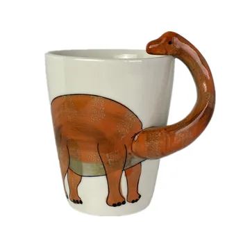 Kreatívne 3D Dinosaura káva hrnček s karikatúra zvierat tvar rukoväte kávy 400 ml poháre deti poháre office drinkware darček