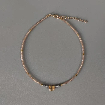 Móda classic 2 mm crystal korálky náhrdelník pre ženy, nádherné malé krku choker ručné korálkové šperky veľkoobchod 2020
