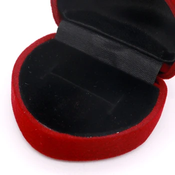 Hot Predaj 12PCS Broskyňa srdce tvar Blokovaný Šperky Package Box 6 Farba k Dispozícii Krúžok Stud Náušnice Šperky Organizátor Darčekovej krabičke