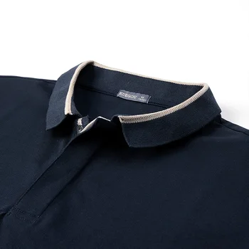 KUEGOU bavlna pánske polo tričko lete Patchwork klope poloshirt krátke rukávy muži móda, tričká polo top plus veľkosť ZT-3392