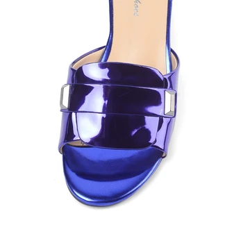 Autuspin 2020 Nové Papuče Ženy Originálne Kožené dámske Päty Otvorené Prst Sandále Lady Lete Ležérne Topánky OL Kancelárie Strany Sandál