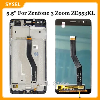 Pre ASUS ZenFone 3 Zoom ZE553KL LCD Displej Dotykový Displej Digitalizátorom. Montáž Náhradných S Rámom Z01HDA