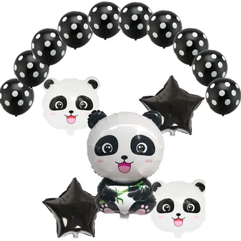 15pcs/veľa 18-palcové star China Panda Fóliové Balóniky 2,8 g latex ballon detské Nafukovacie Hračky Narodeninovej Party Dekor Deti Globos