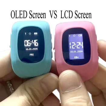 Anti Stratil Q50 LCD OLED Dieťa GPS LBS Tracker SOS Smartwatch Monitorovanie Polohy Telefónu Deti SIM Smart Hodinky Pre IOS a Android