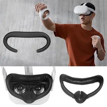 Mäkké Kožené VR Okuliare, Masky Kryt pre Oculus quest 2 pre Oculus quest 2 Prilby Potu Oko Masku na Tvár Kryt Držiaka
