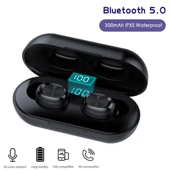 Bezdrôtové Slúchadlá TWS Bluetooth5.0 Slúchadlá Vodotesné Slúchadlá Touch Ovládania Headset S Mikrofónom Pre Športové Headset Hráč