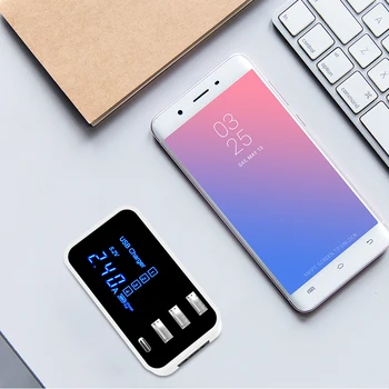 VYHRAŤ AKO Smartphone nabíjačka Multi-port USB napájací adaptér Vhodný pre Apple telefón Android telefónu Huawei Samsung Xiao OPPO poplatok